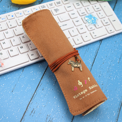 Fresco E Moderno Capacitação Grande Bolsa de caneta Caso de lápis CASE SIMPLES CREATIVO JUNIOR LICEU HOMENOS E MUJERES CANVAS