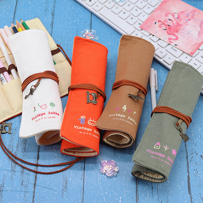 Fresco E Moderno Capacitação Grande Bolsa de caneta Caso de lápis CASE SIMPLES CREATIVO JUNIOR LICEU HOMENOS E MUJERES CANVAS