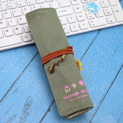 Fresco E Moderno Capacitação Grande Bolsa de caneta Caso de lápis CASE SIMPLES CREATIVO JUNIOR LICEU HOMENOS E MUJERES CANVAS