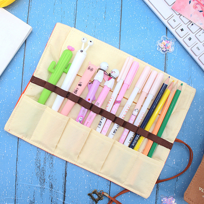Fresco E Moderno Capacitação Grande Bolsa de caneta Caso de lápis CASE SIMPLES CREATIVO JUNIOR LICEU HOMENOS E MUJERES CANVAS