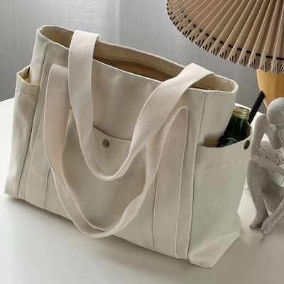Saco de lona Tote saindo tela tudo em um trabalho alto nível de aparência viajar grande capacidade estudante de arte ombro único