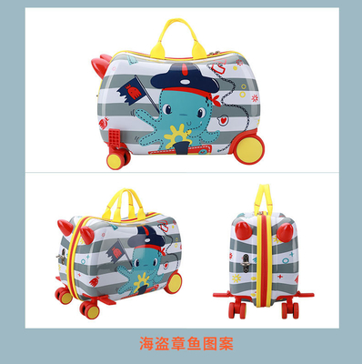 MULTI-FUNÇONAL DE Crianças caixa de carrinho nova viagem maleta multi-roda desenho animado maleta bebê viagem