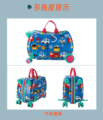 MULTI-FUNÇONAL DE Crianças caixa de carrinho nova viagem maleta multi-roda desenho animado maleta bebê viagem