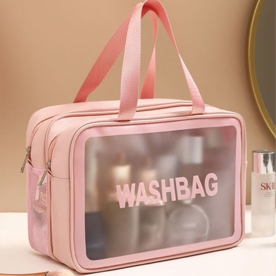 GRANDE Capacidade SEPARATÓRIO SECO E HUMIDO MAQUEAÇÃO BOLSA PORTÁVEL DE COSMÉTICA DA MUJER BOLSA DE ARMAÇÃO 2024 BOLSA NOVA DE TOILETRIA BOLSA de viagem