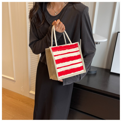 TOTE BAG CANVAS BAG CANVAS GIRL novo TOTE impresso em portavel BENTO LUNCH Box trabalho