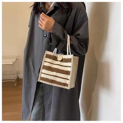 TOTE BAG CANVAS BAG CANVAS GIRL novo TOTE impresso em portavel BENTO LUNCH Box trabalho