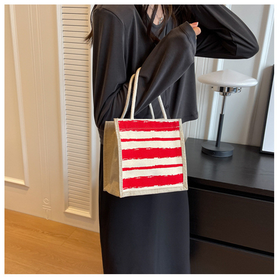 TOTE BAG CANVAS BAG CANVAS GIRL novo TOTE impresso em portavel BENTO LUNCH Box trabalho
