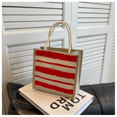 TOTE BAG CANVAS BAG CANVAS GIRL novo TOTE impresso em portavel BENTO LUNCH Box trabalho