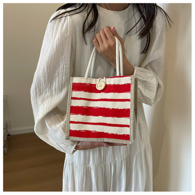 TOTE BAG CANVAS BAG CANVAS GIRL novo TOTE impresso em portavel BENTO LUNCH Box trabalho