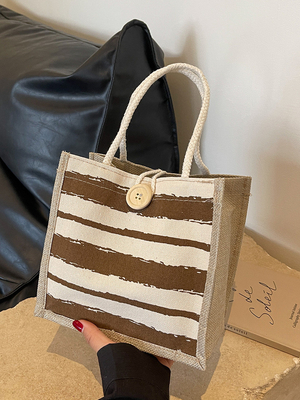 TOTE BAG CANVAS BAG CANVAS GIRL novo TOTE impresso em portavel BENTO LUNCH Box trabalho
