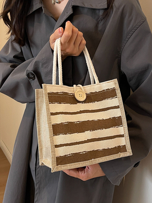 TOTE BAG CANVAS BAG CANVAS GIRL novo TOTE impresso em portavel BENTO LUNCH Box trabalho