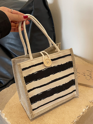 TOTE BAG CANVAS BAG CANVAS GIRL novo TOTE impresso em portavel BENTO LUNCH Box trabalho