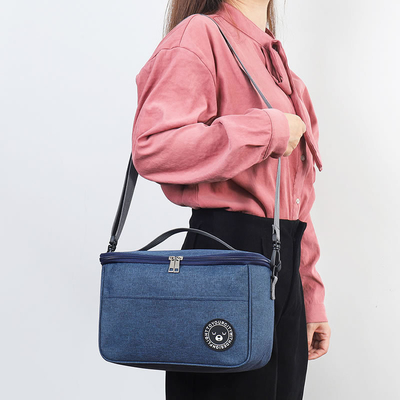 Caixa de almoço de passageiros bolsa de mão quadrada bolsa isolada folha de alumínio espessada bolsa de escritório estudantes trazem refeições