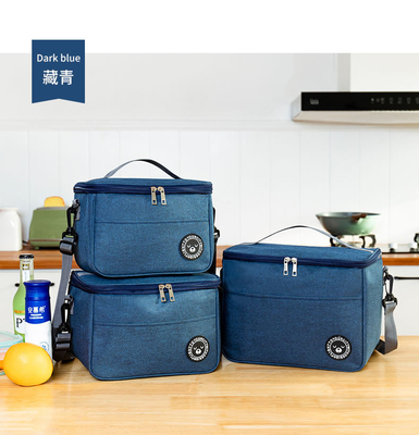 Caixa de almoço de passageiros bolsa de mão quadrada bolsa isolada folha de alumínio espessada bolsa de escritório estudantes trazem refeições
