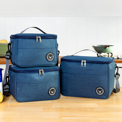 Caixa de almoço de passageiros bolsa de mão quadrada bolsa isolada folha de alumínio espessada bolsa de escritório estudantes trazem refeições