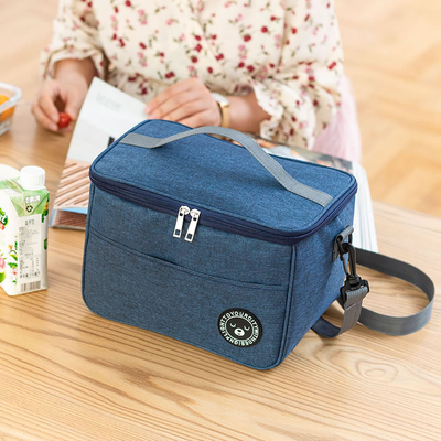 Caixa de almoço de passageiros bolsa de mão quadrada bolsa isolada folha de alumínio espessada bolsa de escritório estudantes trazem refeições