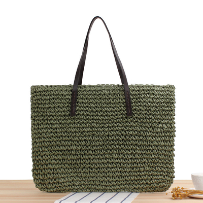 TRANSFORNER NUEVO BOLSO DE PALHA Casual de grande capacidade