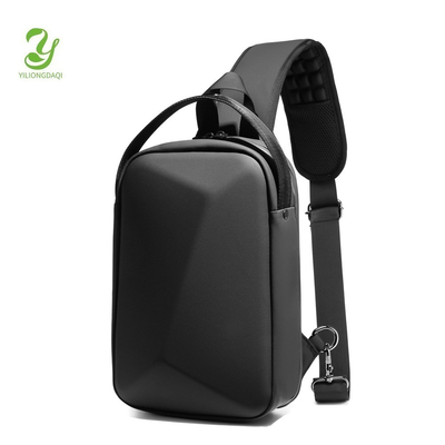 Novo saco de peito de homem saco de ombro de grande capacidade saco de corpo cruzado saco masculino de lazer escritório iPad computador saco de peito carapaça dura
