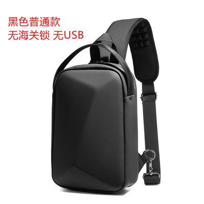 Novo saco de peito de homem saco de ombro de grande capacidade saco de corpo cruzado saco masculino de lazer escritório iPad computador saco de peito carapaça dura