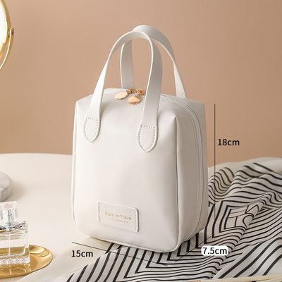 MAKEUP BAG 2023 NUEVO BAGO PORTÁVEL DE GRANDE Capacidade ÍNDURAVEL DE VIAJAMENTO BAGO PORTÁVEL DE ARRESTAMENTO DE TOILETES E CUIDADOS DA pele