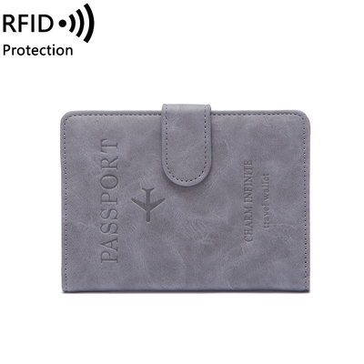 Anti-roubo NOVO VIAJE MULTIFUNÇONAL PASSPORTO BILETO DOCUMENTO PROTECÇÃO CASO RFID CARTA BUCKLE BAÇO