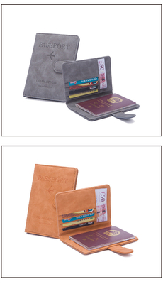 Anti-roubo NOVO VIAJE MULTIFUNÇONAL PASSPORTO BILETO DOCUMENTO PROTECÇÃO CASO RFID CARTA BUCKLE BAÇO
