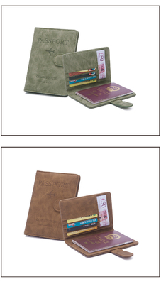 Anti-roubo NOVO VIAJE MULTIFUNÇONAL PASSPORTO BILETO DOCUMENTO PROTECÇÃO CASO RFID CARTA BUCKLE BAÇO