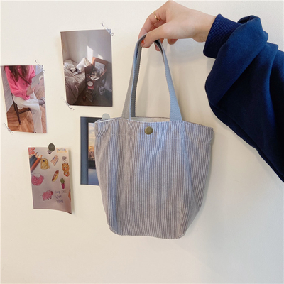 Arty Corduroy BAG Casual MINI LADY PORTÁVEL BAG VINTAGE BAG BENTO BAG
