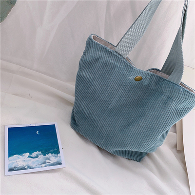Arty Corduroy BAG Casual MINI LADY PORTÁVEL BAG VINTAGE BAG BENTO BAG