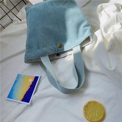 Arty Corduroy BAG Casual MINI LADY PORTÁVEL BAG VINTAGE BAG BENTO BAG