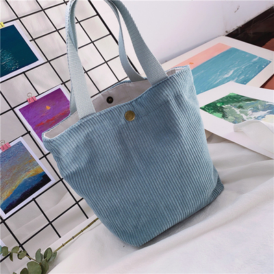 Arty Corduroy BAG Casual MINI LADY PORTÁVEL BAG VINTAGE BAG BENTO BAG