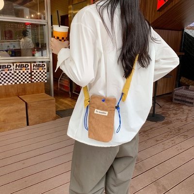 CORDUROY BALSA TELÉFONICA BALSA CROSSBODY BALSA DE OLHO BALSA DE Caminhada MINI BALSA DE MANUAL