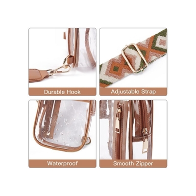 TPU TRANSPARENTE SACO ANTISPRASH no peito,LULU TRANSPARENTE SACO LULU SACO CROSSBODY
