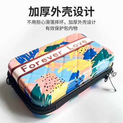 ASB+PC MATERIAL PORTÁVEL SHELL HARD MAKEUP BAGÃO UM OLHADO BAGÃO PORTÁVEL DE ARMAÇÃO COM BÓXA DE REGALO DE MANHA FESTIVAL ENCONTRO ANAL
