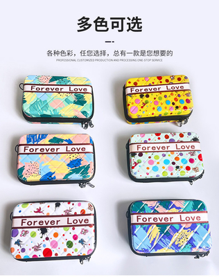 ASB+PC MATERIAL PORTÁVEL SHELL HARD MAKEUP BAGÃO UM OLHADO BAGÃO PORTÁVEL DE ARMAÇÃO COM BÓXA DE REGALO DE MANHA FESTIVAL ENCONTRO ANAL