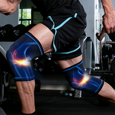 NOVO NÍLON de malha desportiva coxas de joelho para homens e mulheres outono e inverno badminton exercício físico de corrida coxas de joelho para montar ao ar livre