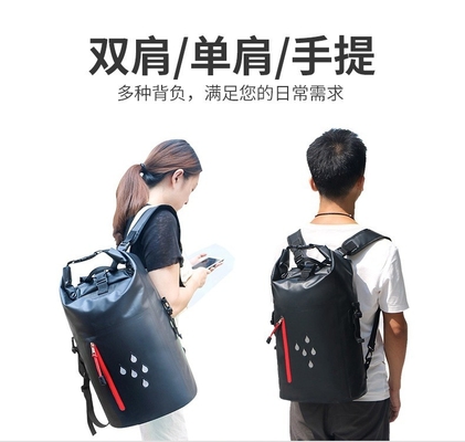 Saco impermeável de PVC para o exterior de grande capacidade Saco impermeável de deriva para homens e mulheres Mochila impermeável multifuncional