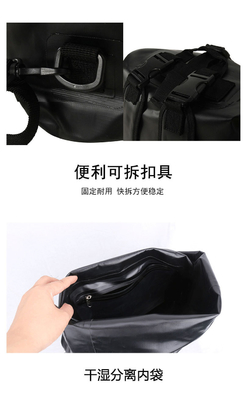 Saco impermeável de PVC para o exterior de grande capacidade Saco impermeável de deriva para homens e mulheres Mochila impermeável multifuncional