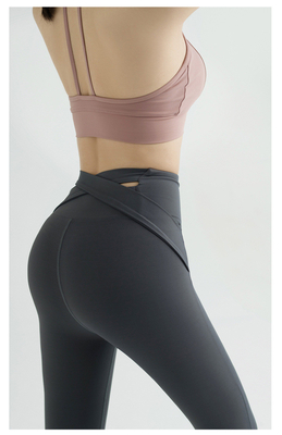 NOVO PANTALÃO DE Ioga DE LARGA ALTA EUROPA E ESTADOS UNIDOS Exercício de quadril de pêssego Corrida apertada Velocidade seca Roupas de ioga