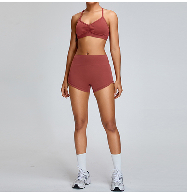 Calças de yoga abdominais femininas calções de ioga de três pontos calças apertadas de fitness calças de corrida