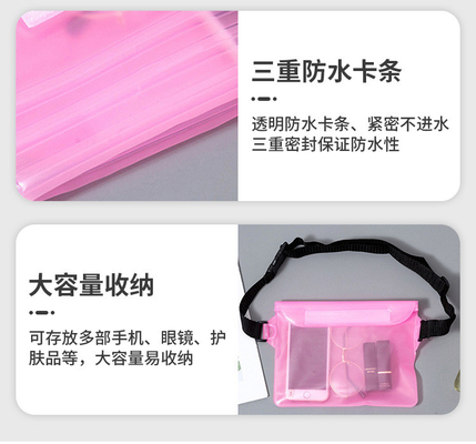 3 camadas SEALED GRANDE TELÉFONOS MOBILES impermeável BAÇO OBLÍCUO STRADLE NATURAL impermeável FANNY PACK PVC rafting mar ao ar livre