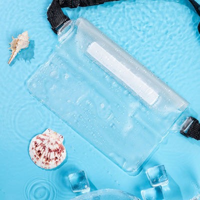3 camadas SEALED GRANDE TELÉFONOS MOBILES impermeável BAÇO OBLÍCUO STRADLE NATURAL impermeável FANNY PACK PVC rafting mar ao ar livre