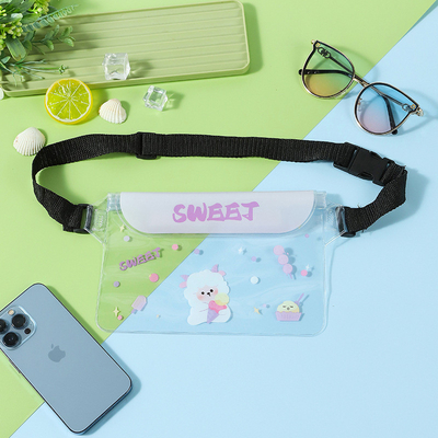 3 camadas SEALED GRANDE TELÉFONOS MOBILES impermeável BAÇO OBLÍCUO STRADLE NATURAL impermeável FANNY PACK PVC rafting mar ao ar livre