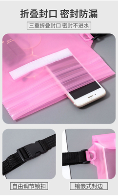3 camadas SEALED GRANDE TELÉFONOS MOBILES impermeável BAÇO OBLÍCUO STRADLE NATURAL impermeável FANNY PACK PVC rafting mar ao ar livre