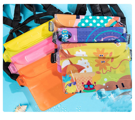 3 camadas SEALED GRANDE TELÉFONOS MOBILES impermeável BAÇO OBLÍCUO STRADLE NATURAL impermeável FANNY PACK PVC rafting mar ao ar livre