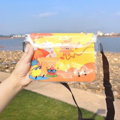 3 camadas SEALED GRANDE TELÉFONOS MOBILES impermeável BAÇO OBLÍCUO STRADLE NATURAL impermeável FANNY PACK PVC rafting mar ao ar livre