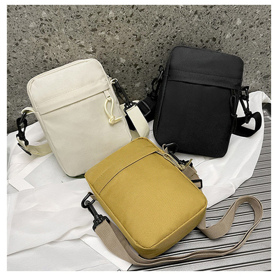 OXFORD SIMPLE RÓPELA Casual BOLSA CROSSBODY MEN'S SIMPLE SOLID COLOR TELÉFONO MÓVIL BOLSA COM UM ÚNICO ESPALHO