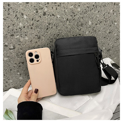 OXFORD SIMPLE RÓPELA Casual BOLSA CROSSBODY MEN'S SIMPLE SOLID COLOR TELÉFONO MÓVIL BOLSA COM UM ÚNICO ESPALHO