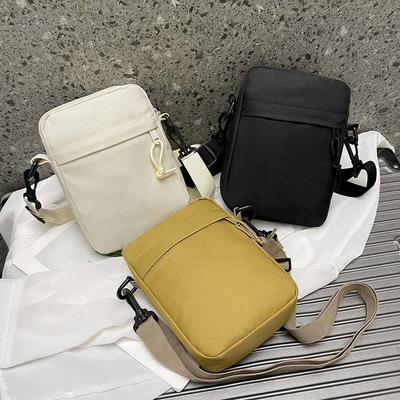 OXFORD SIMPLE RÓPELA Casual BOLSA CROSSBODY MEN'S SIMPLE SOLID COLOR TELÉFONO MÓVIL BOLSA COM UM ÚNICO ESPALHO