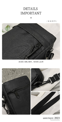 OXFORD SIMPLE RÓPELA Casual BOLSA CROSSBODY MEN'S SIMPLE SOLID COLOR TELÉFONO MÓVIL BOLSA COM UM ÚNICO ESPALHO